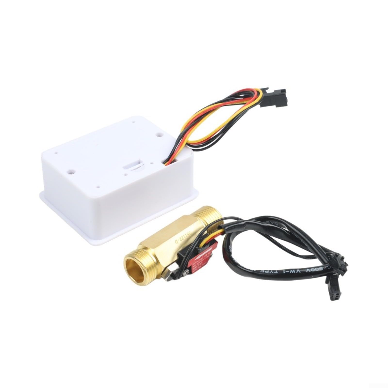 KiraKira Digitaler Wasserdurchflussmesser mit LCD-Bildschirm, 0,1-9999L Totalisator, Niedrigleistungs-Sensor, industrielle Wasserüberwachung