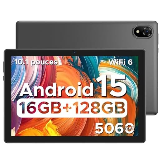 DOOGEE U10 Tablette Android 15 [2025], 16GB RAM + 128GB ROM(2TB TF) Tablette 10 Pouces, 2.0 GHz, WiFi-6 / BT 5.0 / 5060mAh / 8MP+5MP Tablette Tactile, Gris