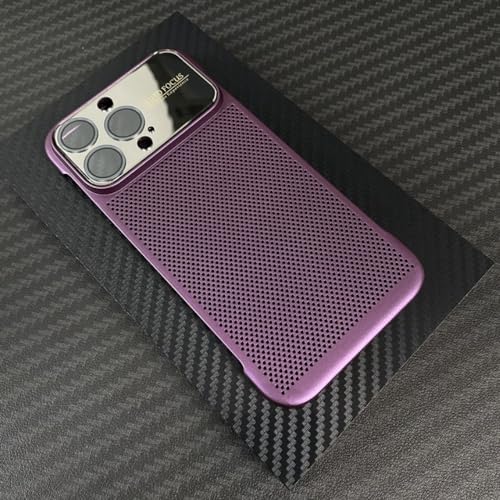 Protection caméra iPhone 13 coque PC rigide violette anti surchauffe