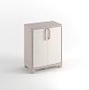 Keter Gulliver Kunststoffschrank niedrig beige 80 x 44 x 100 cm inkl. 2 Einlegeböden mit je 30kg Tragkraft (TÜV zertifiziert) für drinnen und draußen geeignet UV- und wasserbeständig (IPX3)