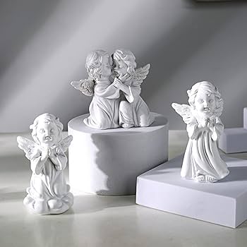 【美品】天使　エンジェル　白磁　置物　インテリア　工芸品　美術品　A1370 美品】天使 エンジェル 白磁 置物 インテリア 工芸品 美術品 A1370 美