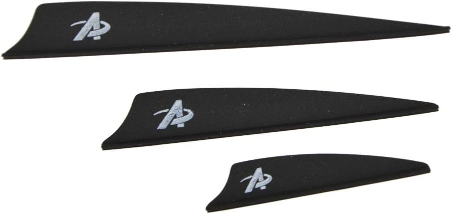 AMEYXGS 50 Pack Vanes Rubber Feather 2/3/4inch Arrow Feather Plastic Arrow Vane for DIY Hunting Archery