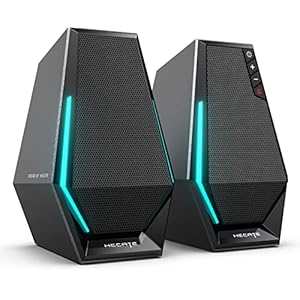 Edifier G1500 Computer Speakers, Hecate Gaming Speakers with RGB, Bluetooth 5.3, USB Input, 3.5mm AUX Input Supported, Black