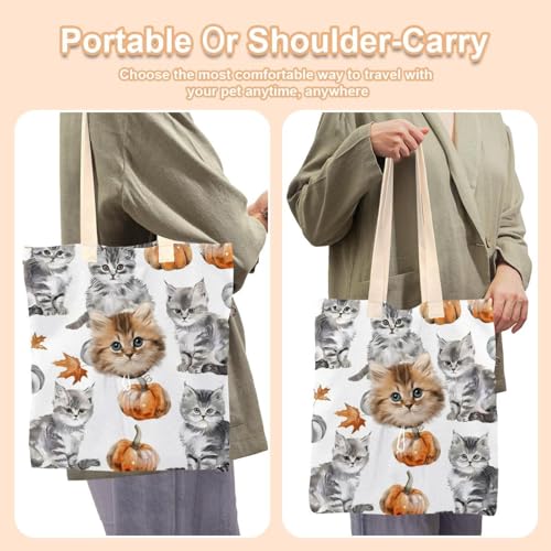Sac de transport en toile anti-stress pour chats et animaux - 7