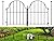 Blingluck Garden Fence, 17in(H) x 27.5 ft(L) Arched Rustproof Metal No Dig Fence Garden Fence Border,Ground Stake Animal Barrier Fence for Rabbit Dog, Outdoor Landscape Decor for Yard & Patio,25 Pack