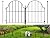 Blingluck Garden Fence, 22 in(H) x 21 ft(L) Arched Rustproof Metal No Dig Fence Garden Fence Border, Ground Stake Animal Barrier Fence for Rabbit Dog, Outdoor Landscape Decor for Yard & Patio,19 Pack