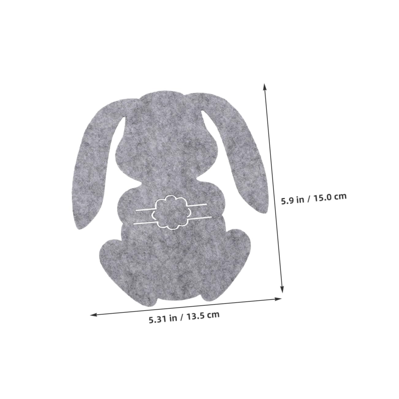 Ciieeo 12pcs Easter Bunny Cutlery Holders Adorable Rabbit Shape Utensil Bags for Organized Dining Table Decor During Spring Parties and Celebrations