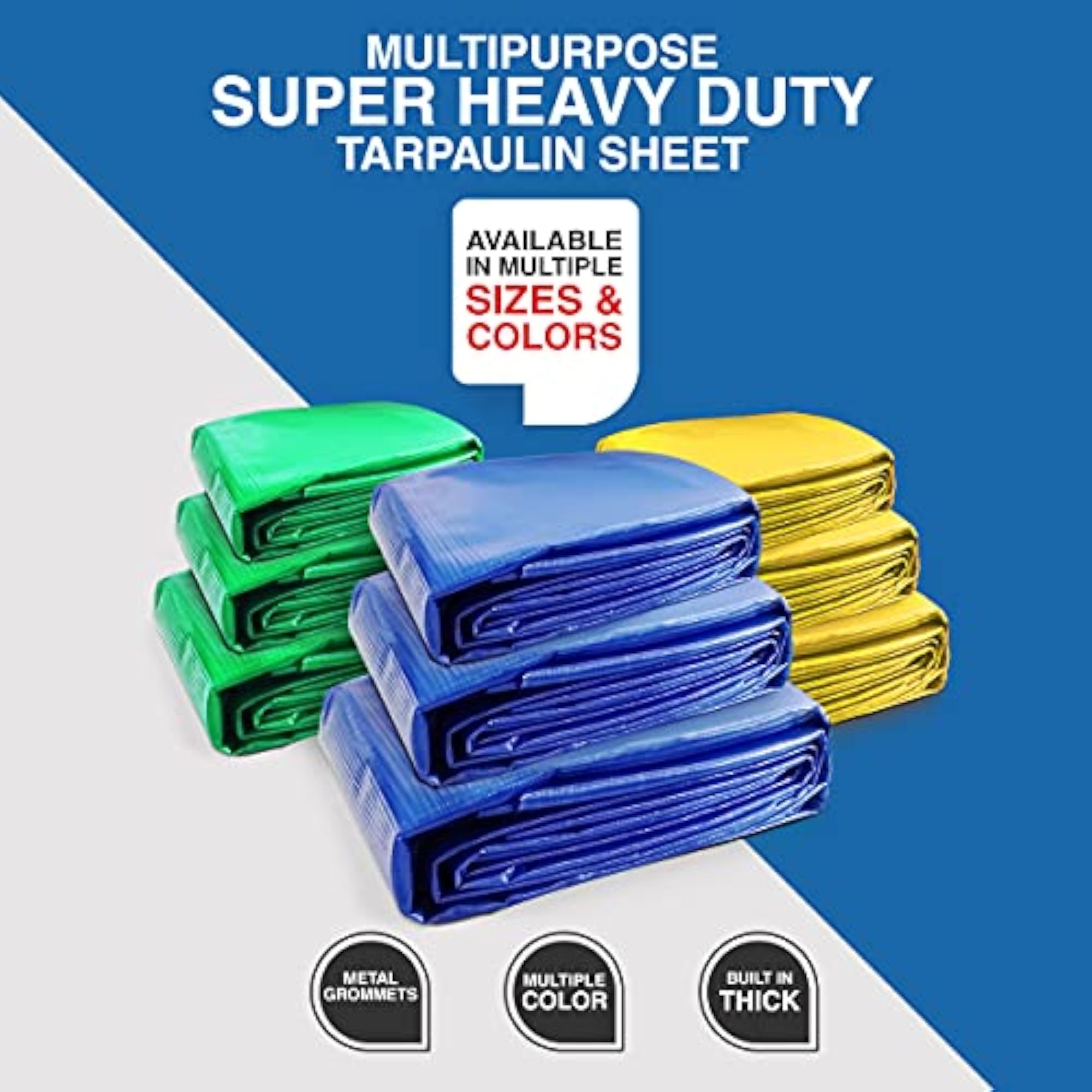 Waterproof Tirpal, 10 x 8 Ft, 120 GSM