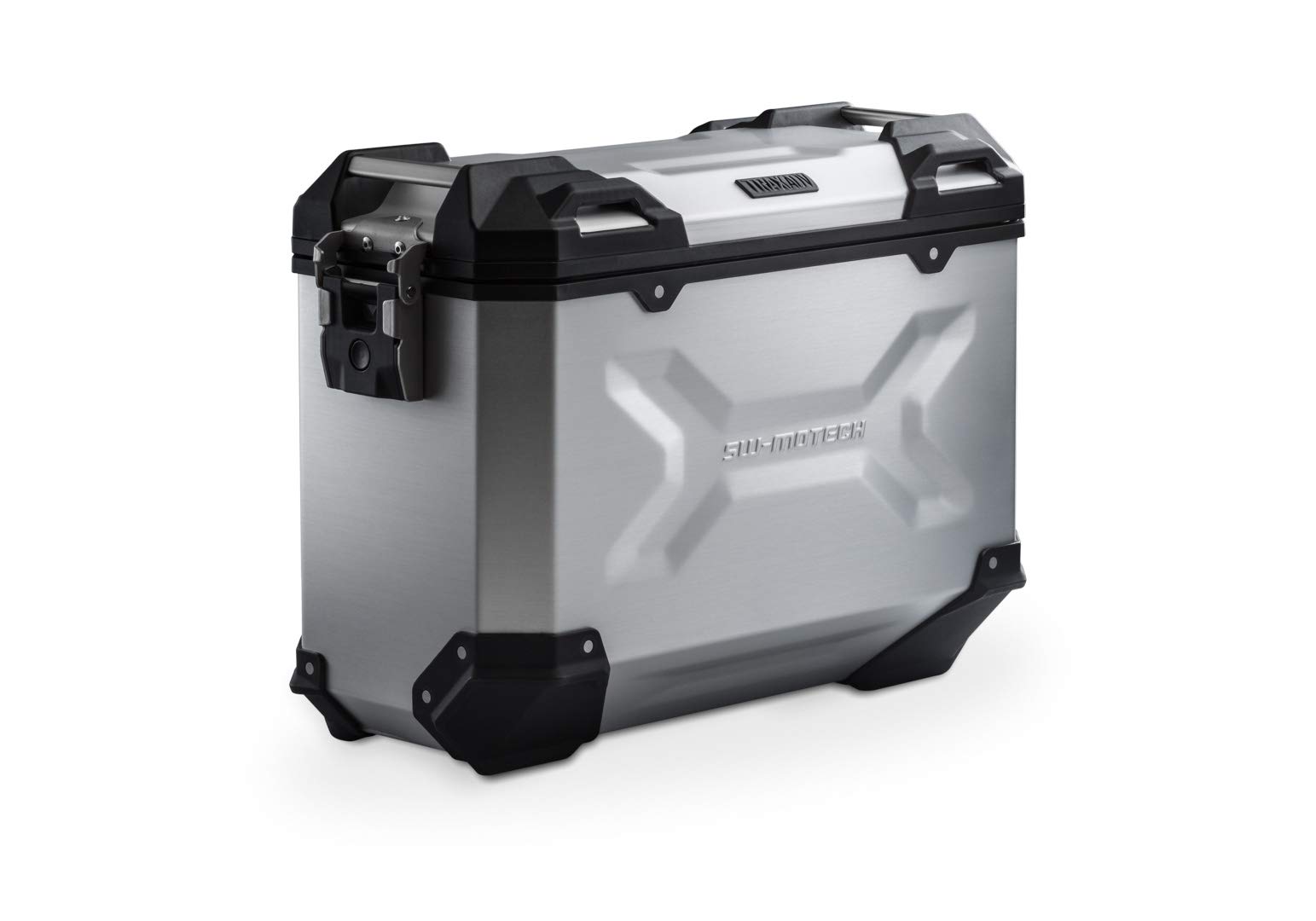 Trax ADV M SW-Motech Side Case. Aluminum. 37 L. Left. Silver