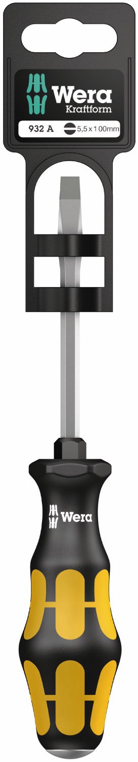 Wera 05100086001 Destornillador Plano, 1.2 x 7.0 x 125 mm