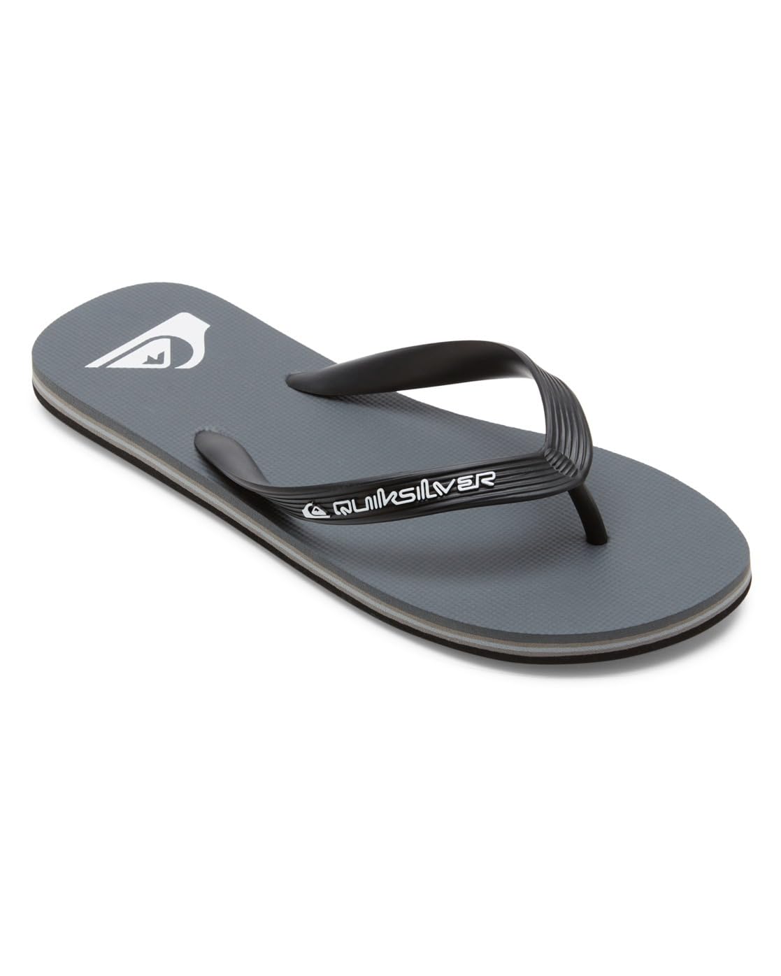 Quiksilver (8 Uk, Grey) Mens Molokai Core Summer Beach Pool Sandals Thongs Flip Flops