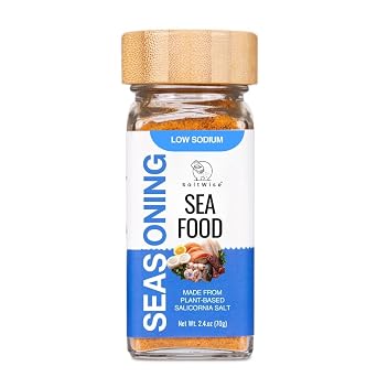 SaltWise Low Sodium Seafood Seasoning, Smoky Umami Blend,70g