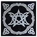 Produktbild AIMERKUP Tarot Tischdecke, schwarz, 49 x 49 cm  Pentagramm Tarot Tischdecke, schwarz, Tischdecke für Astrologie Naipes Tischspiel, Werkzeug zur Erziehung, Astrologie Tapiz Decke Safety UNA