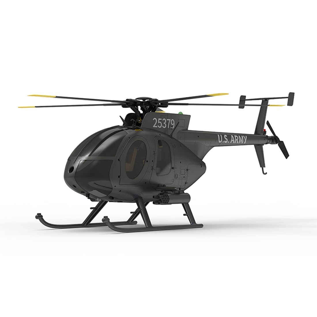 F119S MD500 RC Hubschrauber, 1/16 250 Klasse Ferngesteuertes Helicopter, 2.4G 9CH RC Kleiner Vogel Militär Hubschrauber Spielzeug Geschenk für Erwachsene - RTF