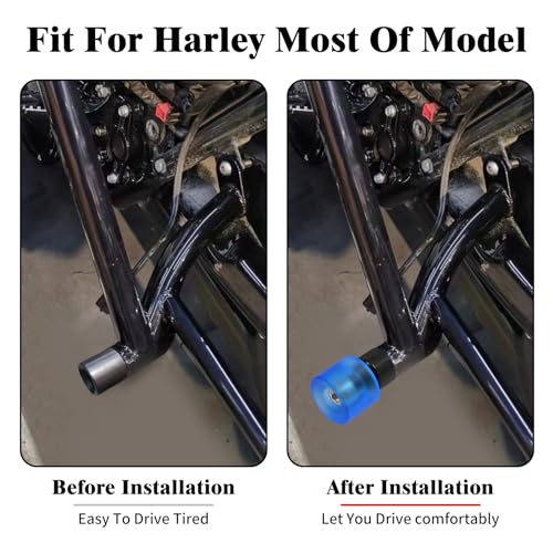 Lot de 2 protections moto bleues pour Harley-Davidson