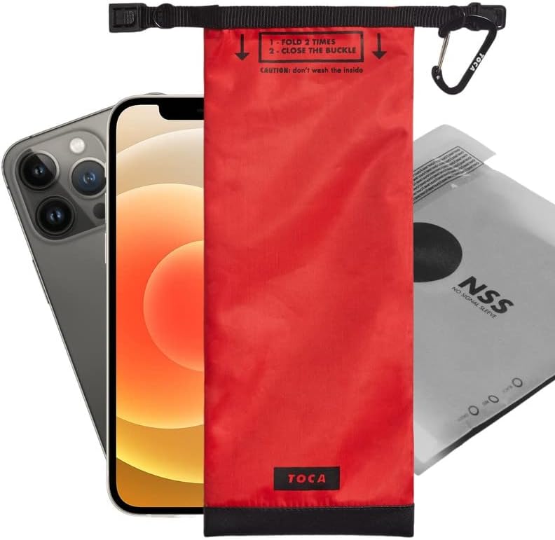 TOCA No Signal Sleeve, RFID Blocking Faraday Bag, Keyless Go & Smartphone/Laptop Protection, Data Privacy Shield
