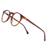 Vintage Round Glasses Clear Lens Thick Round Rim Acetate Eyeglasses For Men…