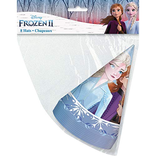 Unique Disney Frozen 2 Party Hats - 8 Pcs, Multi-Colored, One Size #TOP1