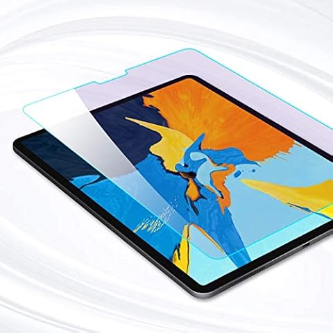 PERFECTSIGHT Screen Protector Compatible with iPad Pro 12.9 Inch (2021/2020/2018 Model) 55%, Blue Light Filter 9H Anti Fingerprint Tempered Glass Cover