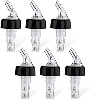 Pour Spouts Speed Pourers for Liquor Bottles, 6 Pcs Automatic Measured Liquor Bottle Pourers for Alcohol, 1 Oz/ 30 Ml Liquor Pour Spout for Liquor Bottles, Speed Pour Spouts for Liquor Bottles Pourers
