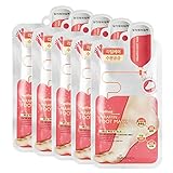 Mediheal Paraffin Foot Mask EX. 5 Pairs, Exfoliating Foot Mask for Dead Skin Removal and Repairing Cracked Heels, Foot Peel Mask for Feet Moisturization and Nourishing Dry & Aging Heels