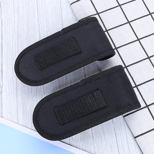 Osaladi 2 Pcs Pocket Knife Sheath Portable Pouch Knife Holders Shop Knife Sheaths Knife Sheath Holster Knife Storage Pouch With Belt Loop (Width: 6.4Cm, Height 2.8Cm When Not Buckled) #TOP5