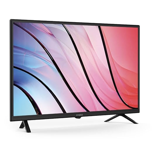 STRONG SRT32HF2003 HD TV LED, écran 80cm, 32 Pouces, Triple Tuner (DVB-T2 HEVC 265/C/S2), 60 Hz, HDMI x2 (Dont Arc), USB multimédia, Mode hôtel