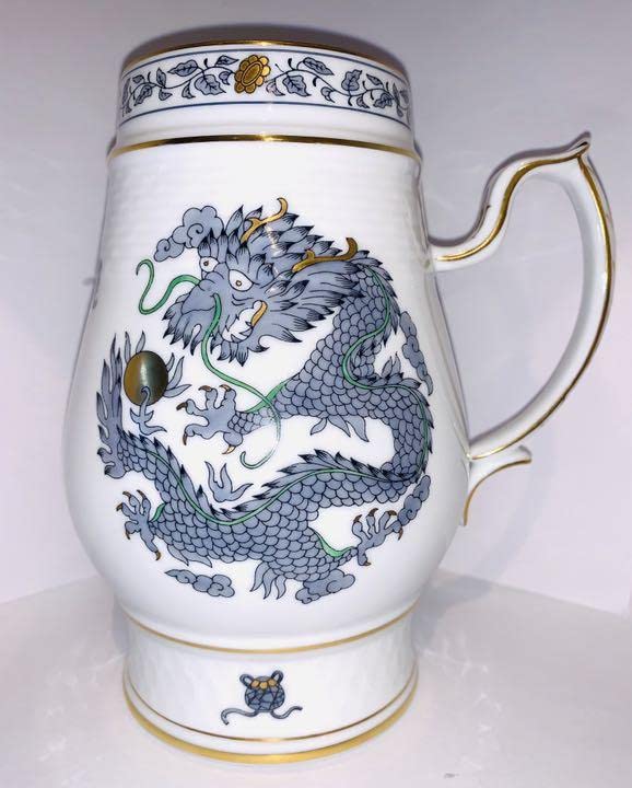 直営店購入/レア】ヘレンド ビアマグ ミレニアム 龍