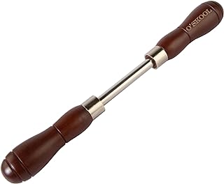 O'SKOOL Scraper Burnisher with Ø3/8" x 3-1/16" Chrome Molybdenum Steel Rod and Beechwood Dual-Handle, SAF011