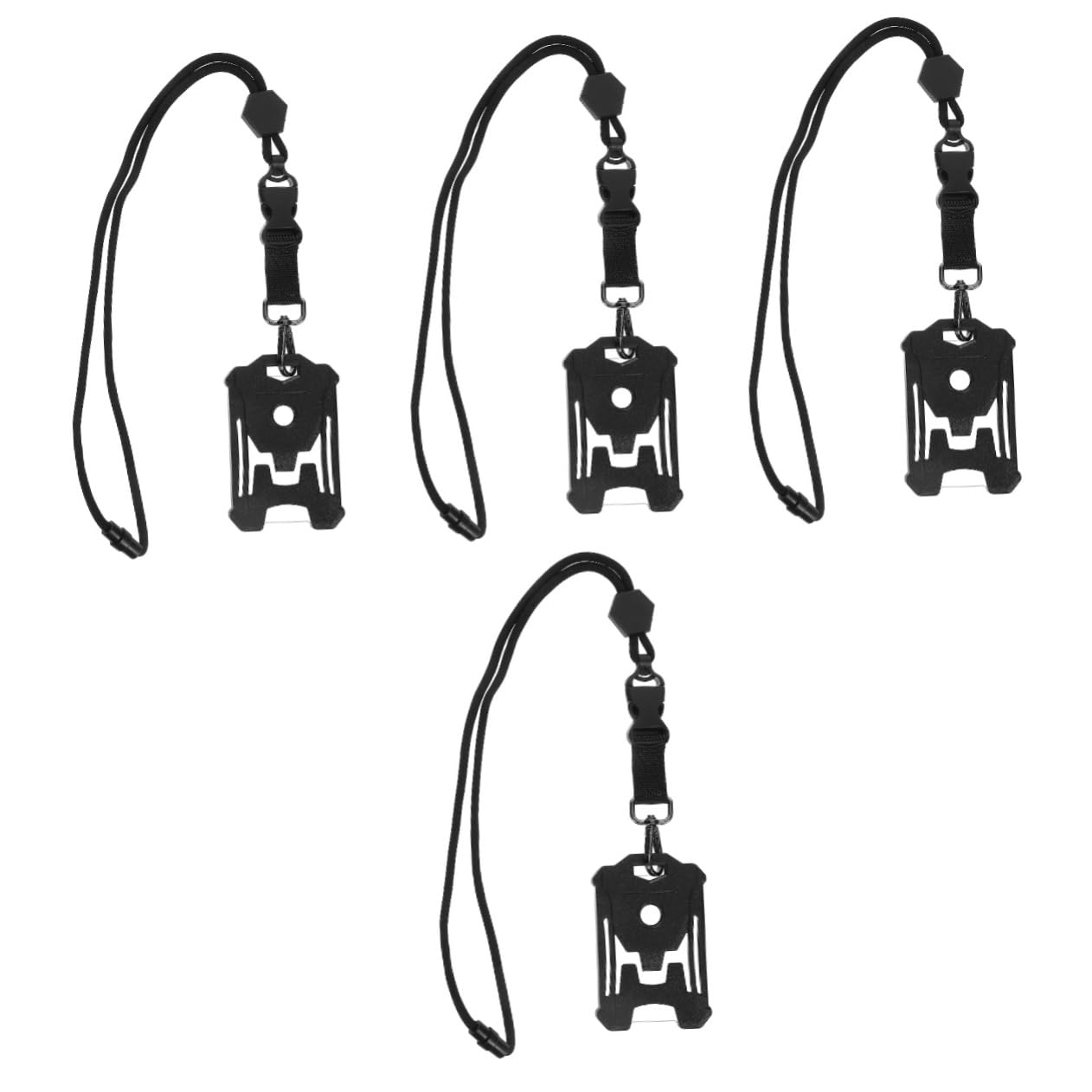 NUOBESTY 4pezzi Portacarte Id Con Cordino Custodia Per Badge e Compatibile Con Tesserini Per Laccetto