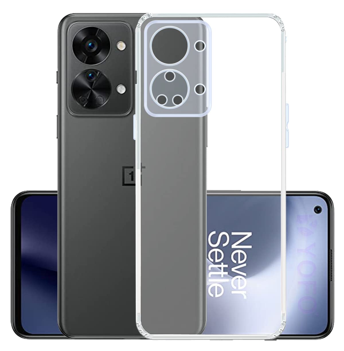 YOFO Back Cover for OnePlus Nord 2T (5G) (Flexible|Silicone|Transparent|Anti Dust Plug|Camera Protection) (B0BHTHW84R) Amazon Price History, Amazon Price Tracker