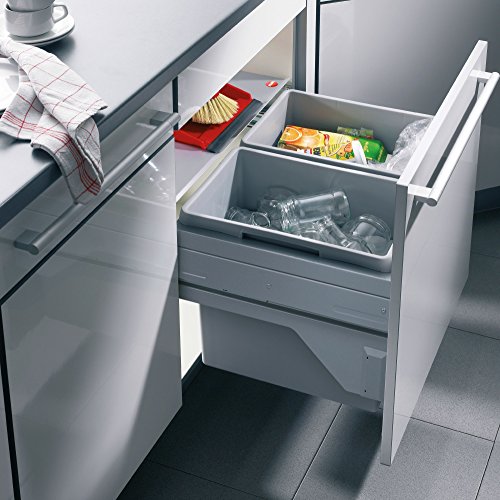 Hailo Euro Cargo S Küchen-Abfalleimer, Kunststoff, Grau, One Size