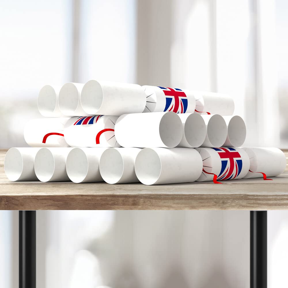 LiveMoor - Union Jack Cracker Kit - Makes 12 Crackers