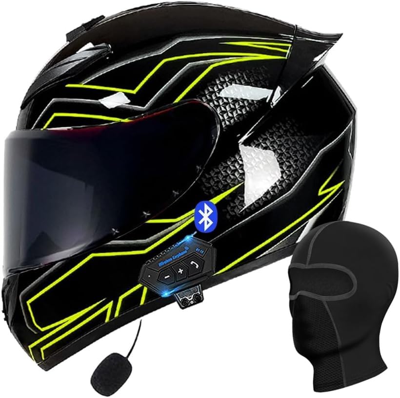 Amazon.co.jp: オートバイ Bluetooth フルフェイスヘルメットDOT/ECE