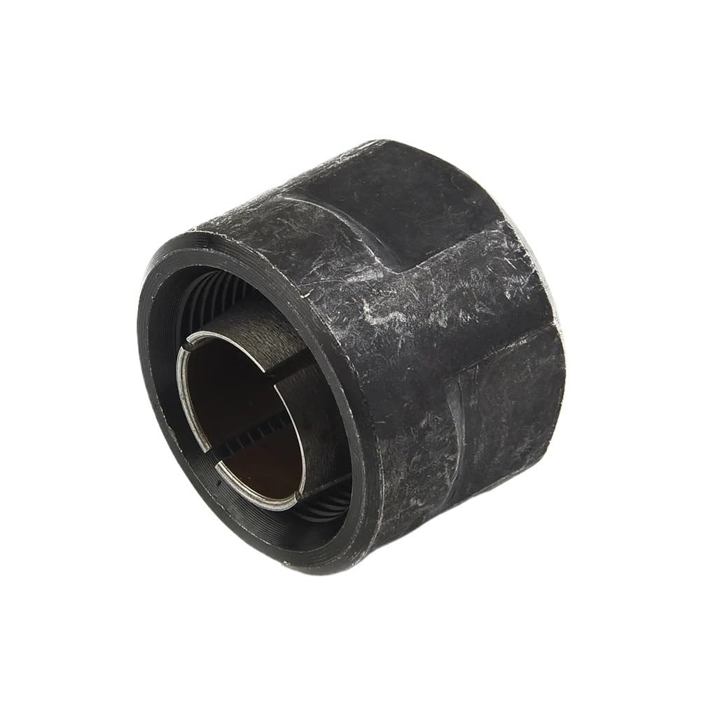 1pc Metal Collet Clamping Nut, 12.5mm Hole Diameter, Durable Black Spring Collet Nut for CNC Machine Chuck