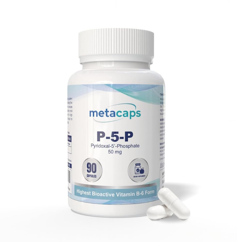 MetaCaps P5P Vitamin B6 – 90 Vegan Capsules | Bio-Active Coenzymated Pyridoxal-5-Phosphate for Maximum Absorption | Supports Nerve Health, Mood Balance & Energy Metabolism | Non-GMO, Gluten-Free-image-42