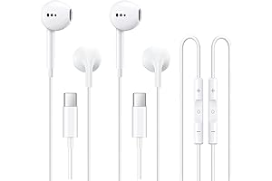 USB C Headphones, Type C Wired Headphones Certified with Mic for Apple...