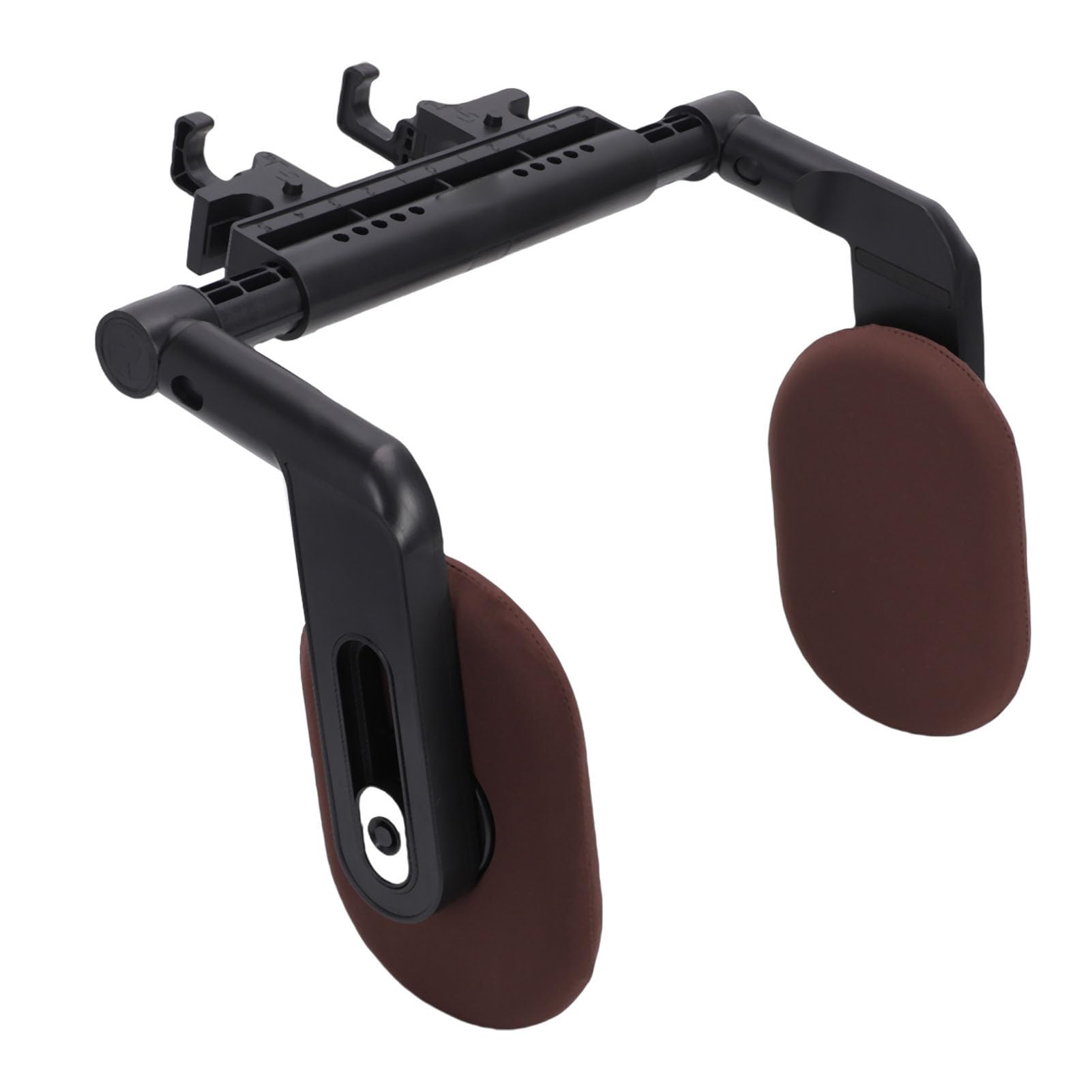 Cuscino Poggiatesta per Auto, Cuscino per Collo in Memory Foam con Supporto a 3 Punti, Viaggio Regolabile con Tessuto di Seta Ghiacciata Rinfrescante, Ideale per Veicoli con Sedili con Asta