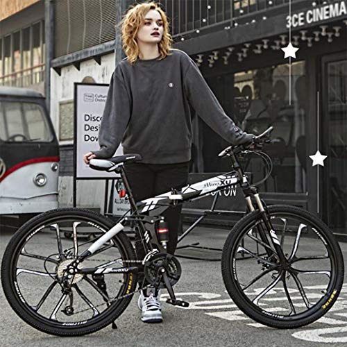 RPOLY Vélo de Montagne, Pliable vélos Vélo Pliant Adulte Idéal pour Riding Urban et Le navettage,White_26 inch - Image 7