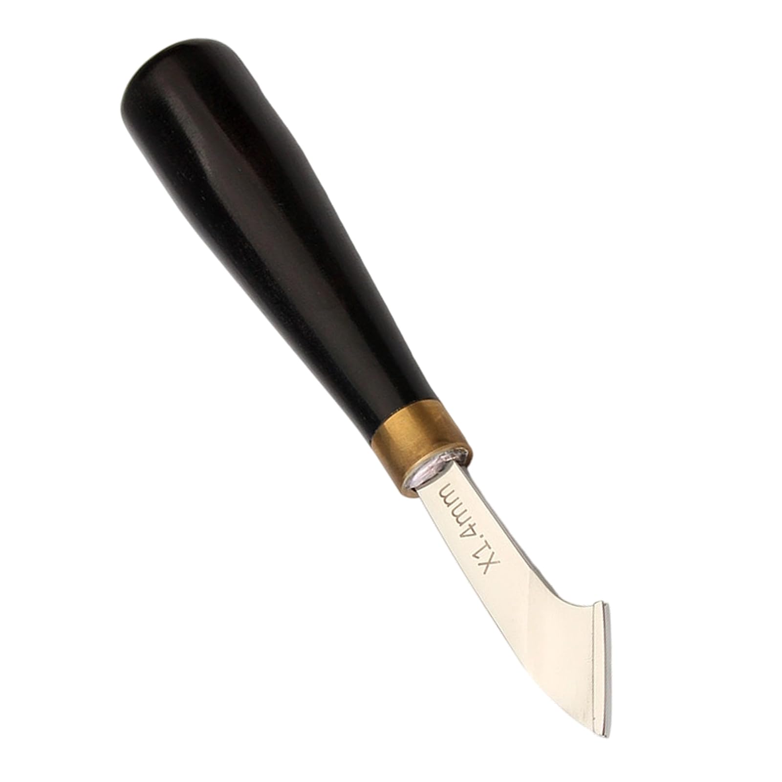 Tsophreniq Carbon Steel Leather Edging Creaser Tool Ergonomic Wooden Handle Leather Edging Groover Tool for Leatherworking Crafting Groover