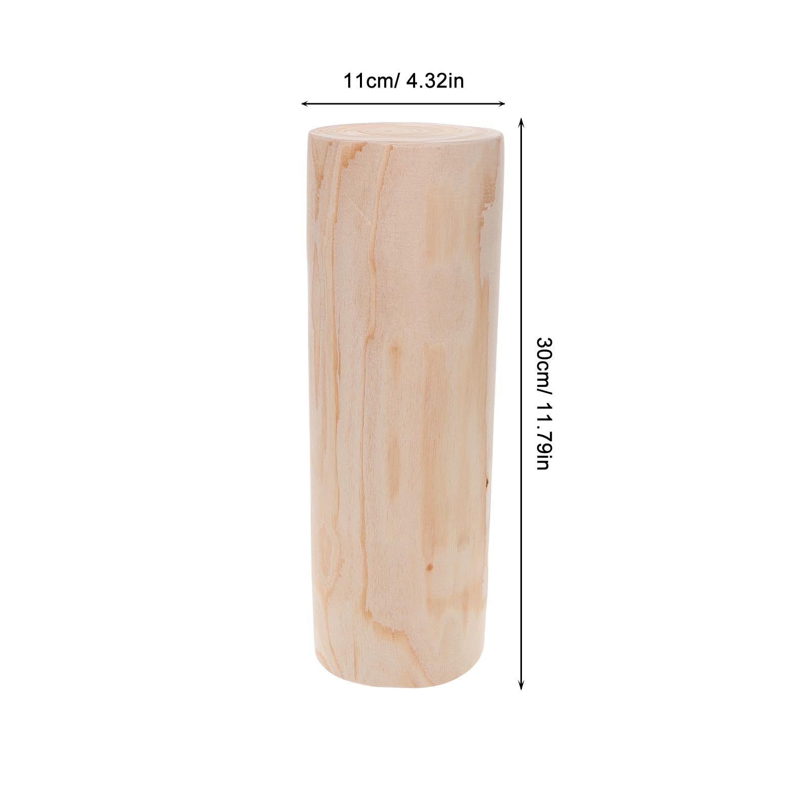 UPKOCH Mini Piquets de Jardin en Bois Naturel Rond 10-11 CM X 30 CM Décoration Extérieure Rustique pour Jardinières Support Plantes Succulentes Bordure de Parterre Polyvalente pour