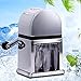 FONDUO Manueller Eiszerkleinerer, Edelstahl Eiscrusher |Crushed Ice-Maschinen, Tragbar EIS-Zerkleinerer, Edelstahl Shaved Ice Machine Eiscrusher