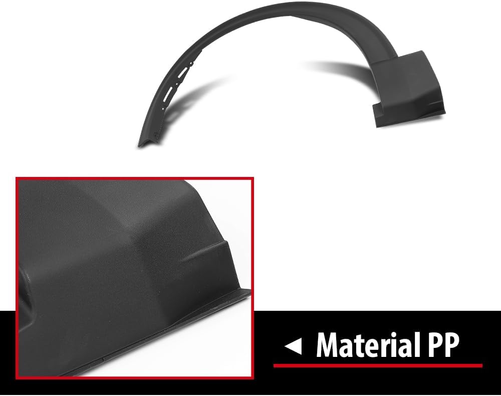 Front Pair Fender Flares Wheel Trim Opening Molding, Fit Ford Explorer 2020-2024/ Ford Police Interceptor Utility Base 2020-2023, Left Driver & Right Passenger 2PCS, LB5Z16038AC, LB5Z16038AA