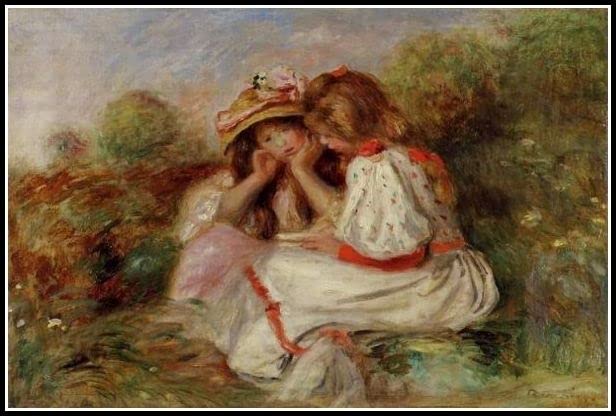 Amazon.co.jp: ピエール・オーギュスト・ルノワールの2人の小さな