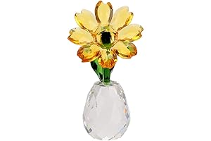 OwnMy Crystal Sunflower Glass Figurine