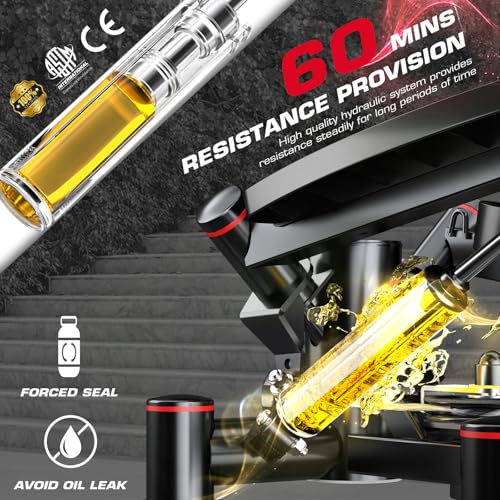 KeppiFitness Steppers for Exercise at Home, Stair Stepper with Resistance Bands for Home Cardio Exercise - FITSTEP Series