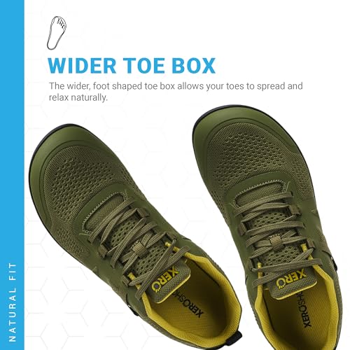 Xero Shoes Tênis de corrida masculino com bico largo Prio Neo | Zero Drop, minimalista para caminhad