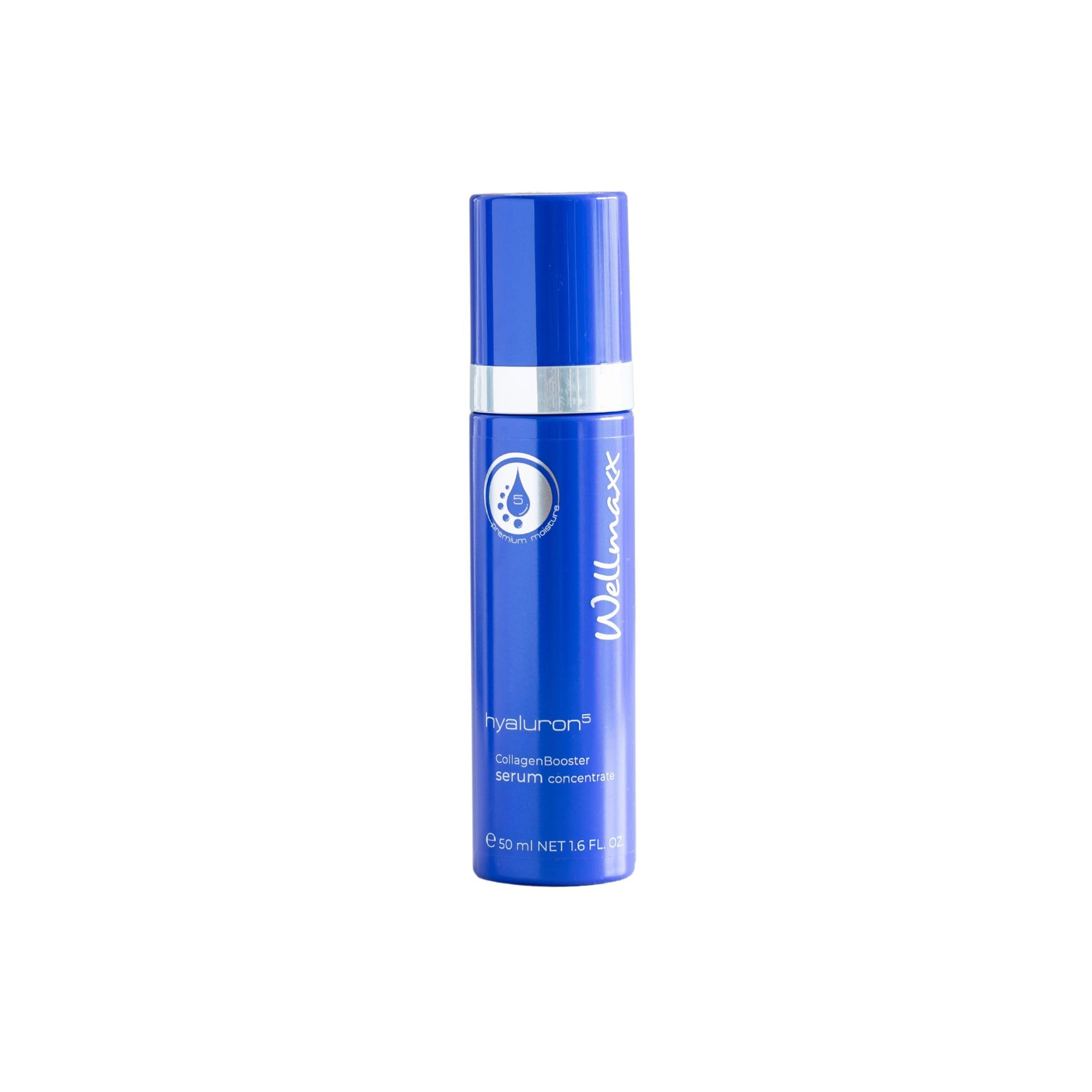 WELLMAXX® hyaluron⁵ CollagenBooster serum concentrate l leichtes 5-fach hyaluron Serum l Feuchtigkeit & Straffheit l Anti Aging l alle Hauttypen l Made in Germany l Dermatest „sehr gut“* l 50 ml