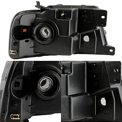 Tiffin Zephyr 2008-2011 RV Motorhome Pair (Left & Right) Black Headlights Head Lights Front Lamps