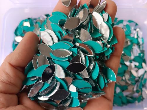 NNJ GROUP Mirror kit lippan Art for Jewellery Making,Other Craft Work (Total-500 Pieces) 1 Free Fabric Glue Cone (14mm, Eye)